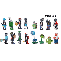 Plantas vs Zombies Set 16 Figuras (Modelo 1)