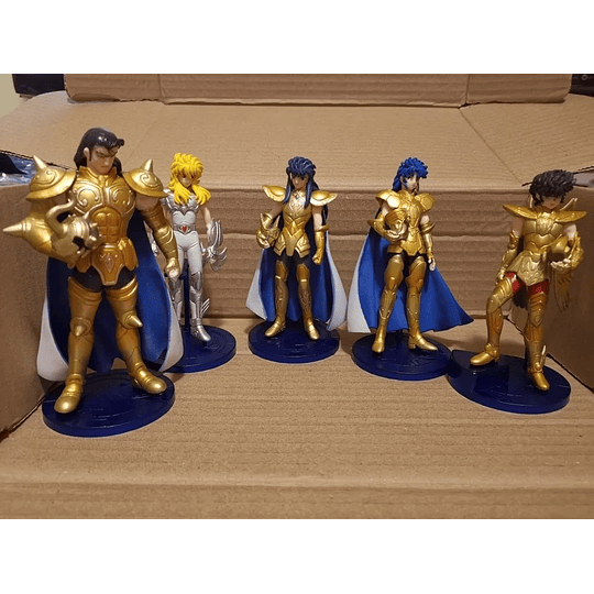 Caballeros del Zodiaco Set 5 Figuras 13 CM