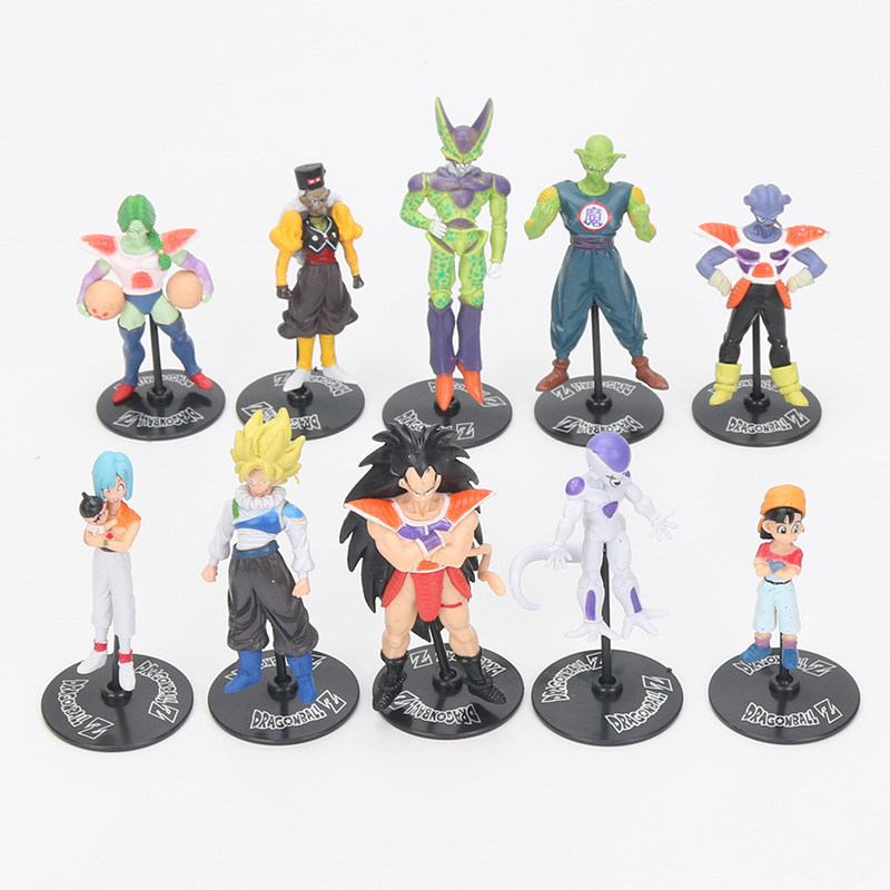 Dragon Ball Z Set 10 Figuras - Incluyen Base (Modelo 2)
