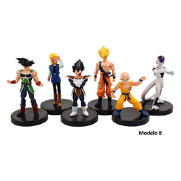 Dragon Ball Z Set 6 Figuras - Incluyen Base (Modelo 8)