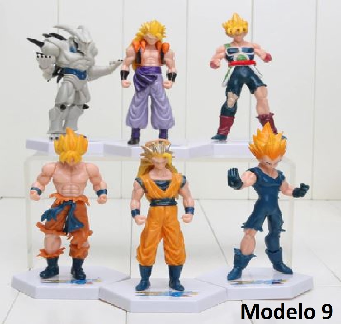 Dragon Ball Z Set 6 Figuras - Incluyen Base (Modelo (9)