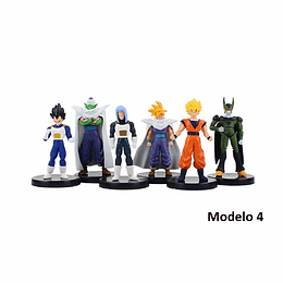 Dragon Ball Z Set 6 Figuras - Incluyen Base (Modelo 4)