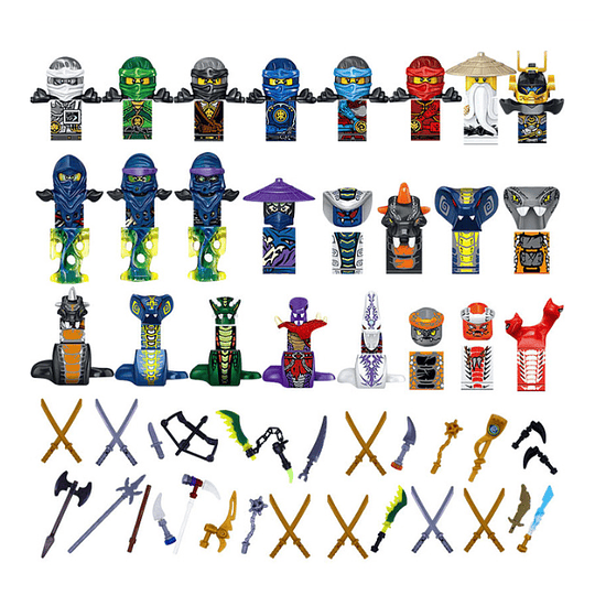 Ninjago Set 24 Figuras Lego Compatibles