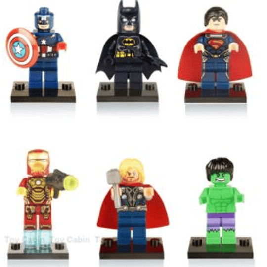 Marvel 18 Figuras Lego Compatibles