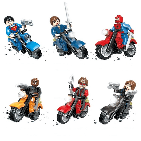 Super Héroes Set 6 Legocompatibles (Modelo 2)