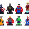 Marvel - DC  Set 8 Figuras Lego Compatibles