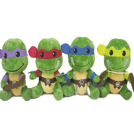 Tortugas Ninja Set 4 Peluches 20 CM