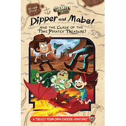 Gravity Falls Libro Dipper and Mabel and the Curse of the Time Pirates' Treasure!