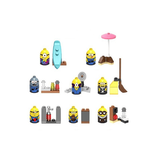 Los Minions Set 8 Legocompatibles