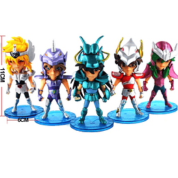 Caballeros de zodiaco Set 5 Figuras 11 CM (Modelo 1)