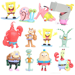 Bob Esponja Set 12 Figuras