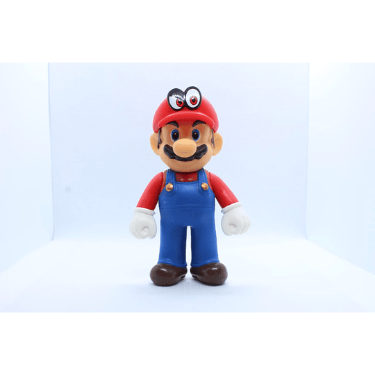 Mario Bros Figura Mario Cappy Rojo 12 cm