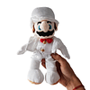 Mario Bros Peluche Mario Traje Blanco 28 cm