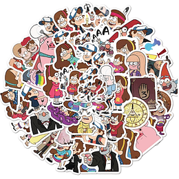 Gravity Falls Set de 50 Stickers