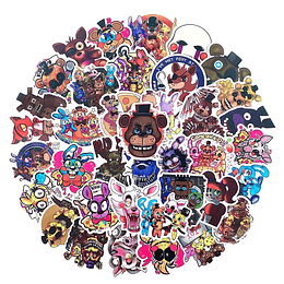 Five Nights al Freddys Set de 50 Stickers