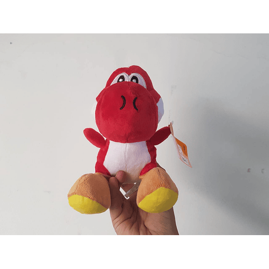 Mario Bros Peluche Yoshi Rojo 19 cm