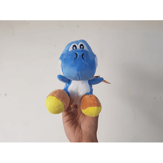 Mario Bros Peluche Yoshi Azul 19 cm