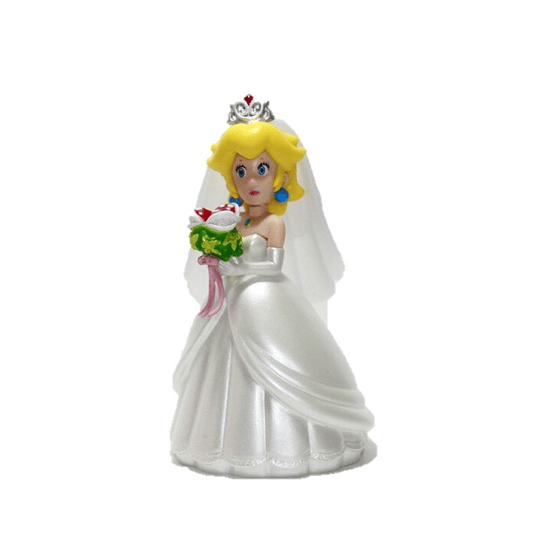 Mario Bros Figura Princesa Peach Vestido de Novia