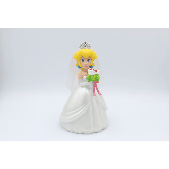Mario Bros Figura Princesa Peach Vestido de Novia