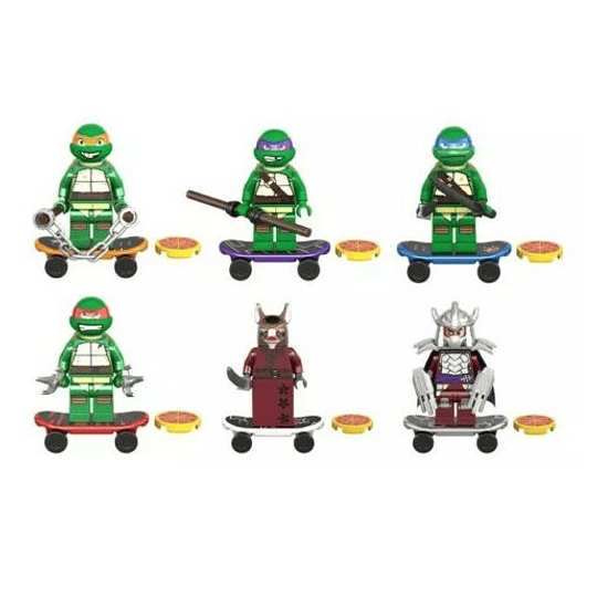 Tortugas Ninja Set 6 Legocompatibles