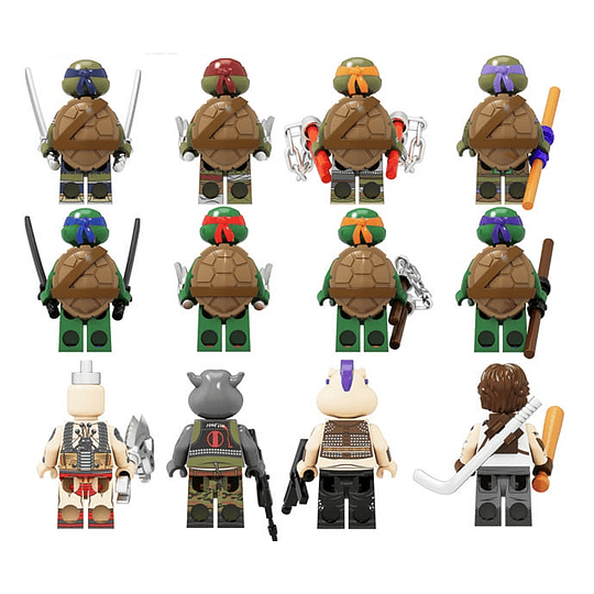 Tortugas Ninja Set 12 Legocompatibles