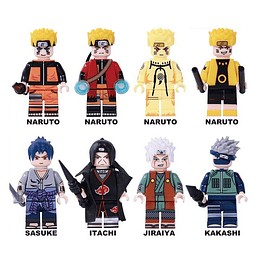 Naruto Set 8 Lego Compatibles (Modelo 1)