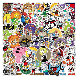 Cuphead Set de 50 Stickers