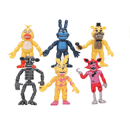 Five Nights at Freddys Set 6 Figuras 