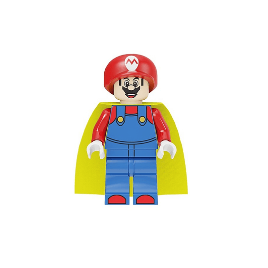 Mario Bros Lego Compatible Mario