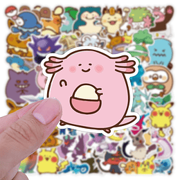 Pokémon Set de 50 Stickers (Modelo 2)