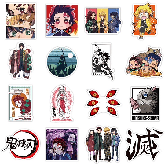 Demon Slayer Kimetsu No Yaiba Set 100 Stickers