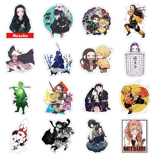 Demon Slayer Kimetsu No Yaiba Set 100 Stickers