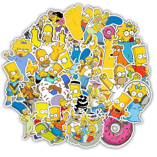 Los Simpson Set de 50 Stickers