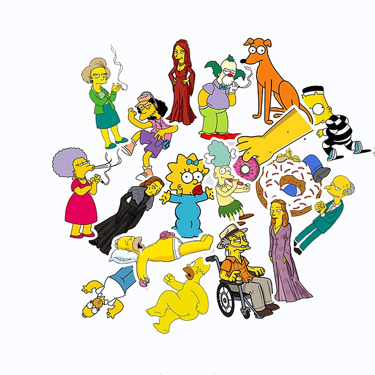 Los Simpson Set de 50 Stickers