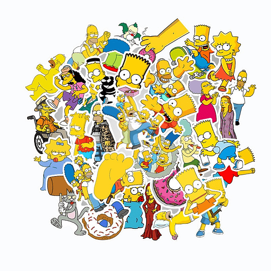 Los Simpson Set de 50 Stickers