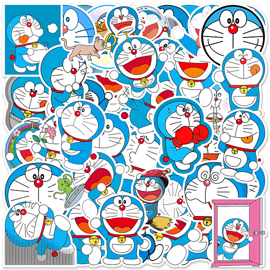 Doraemon el Gato Cósmico Set de 50 Stickers