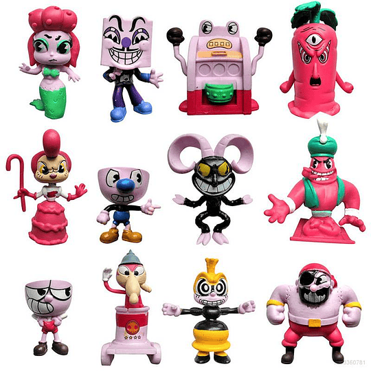 Cuphead: Set 12 Figuras