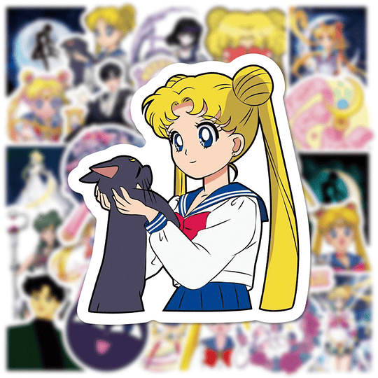 Sailor Moon Set de 50 Stickers