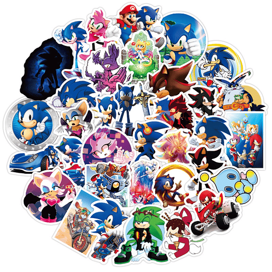 Sonic Set de 50 Stickers