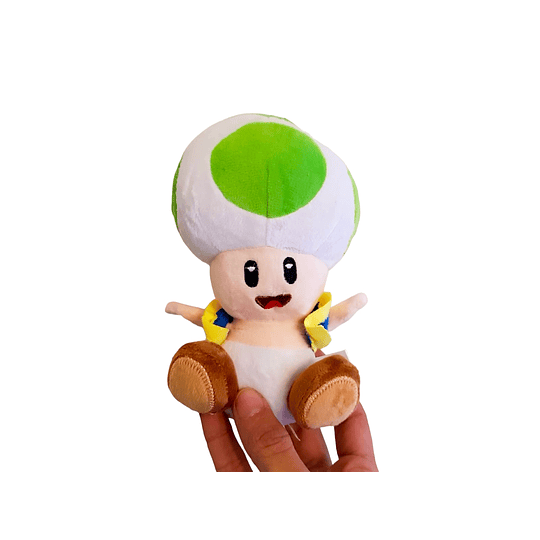 Mario Bros Peluche Toad Verde 18 cm