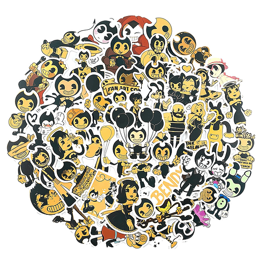 Bendy Set de 50 Stickers