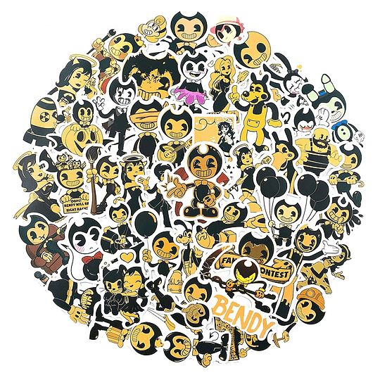 Bendy Set de 50 Stickers