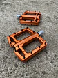 Pedales Flat Goldix aluminio mtb orange  - Miniatura 2