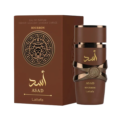 Lattafa Asad Bourbon Eau De Parfum Spray Para Hombre 100 Ml