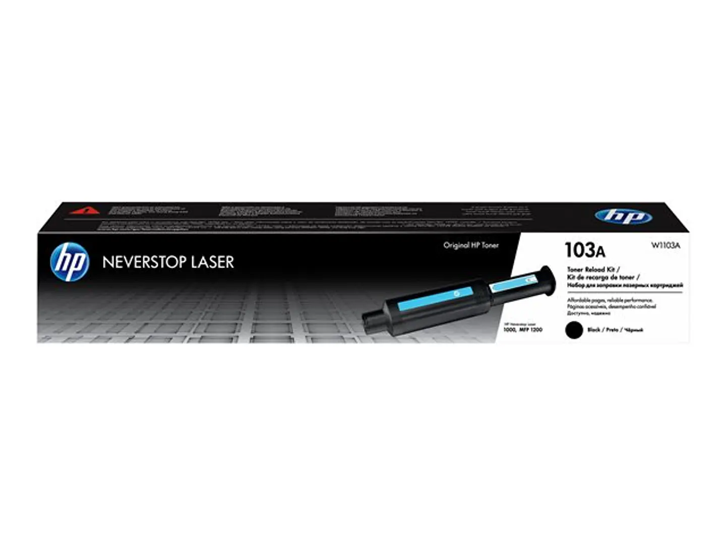 HP W1103A 103A Black Toner Neverstop reload kit 2500 pages 1