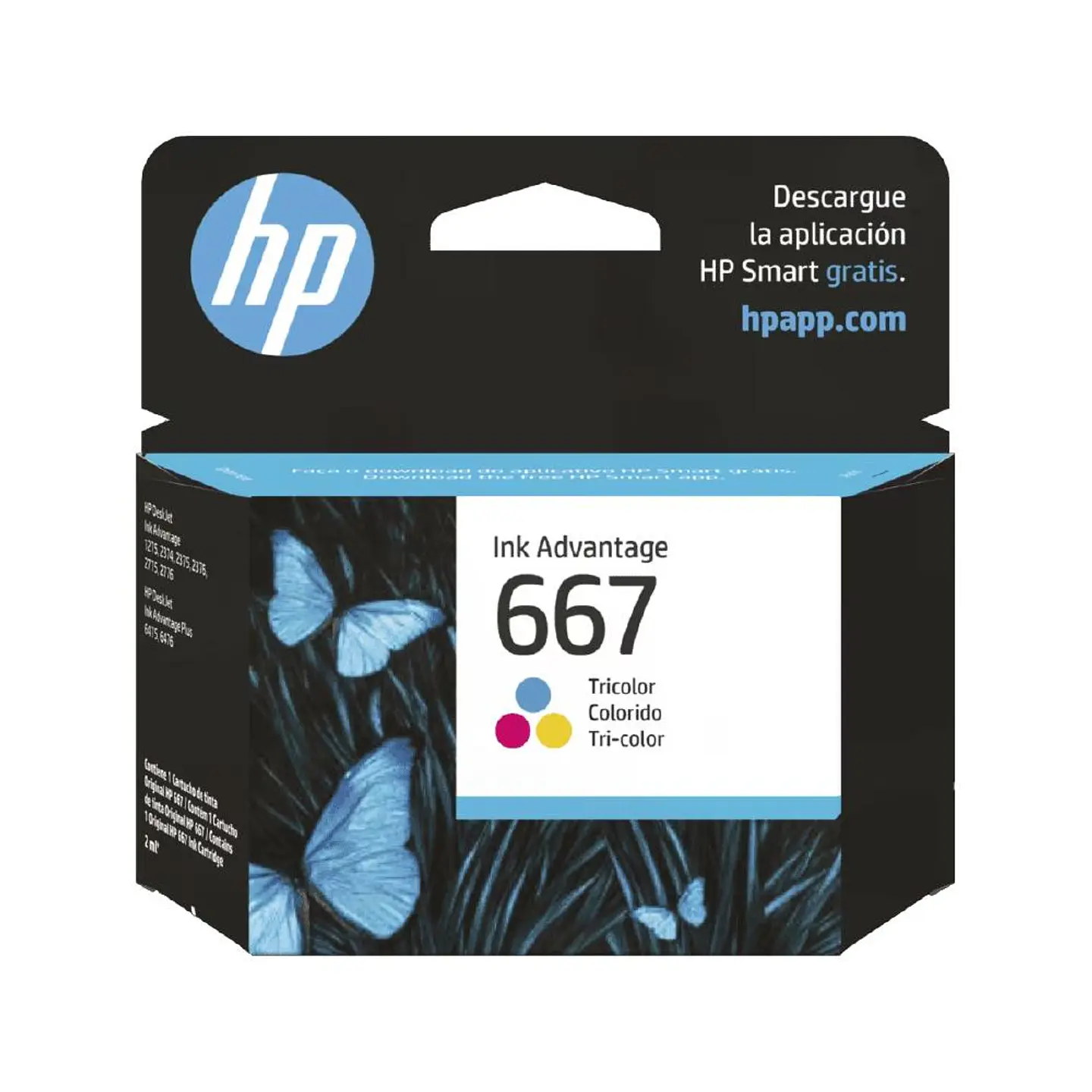 HP 667 TINTA COLOR 1