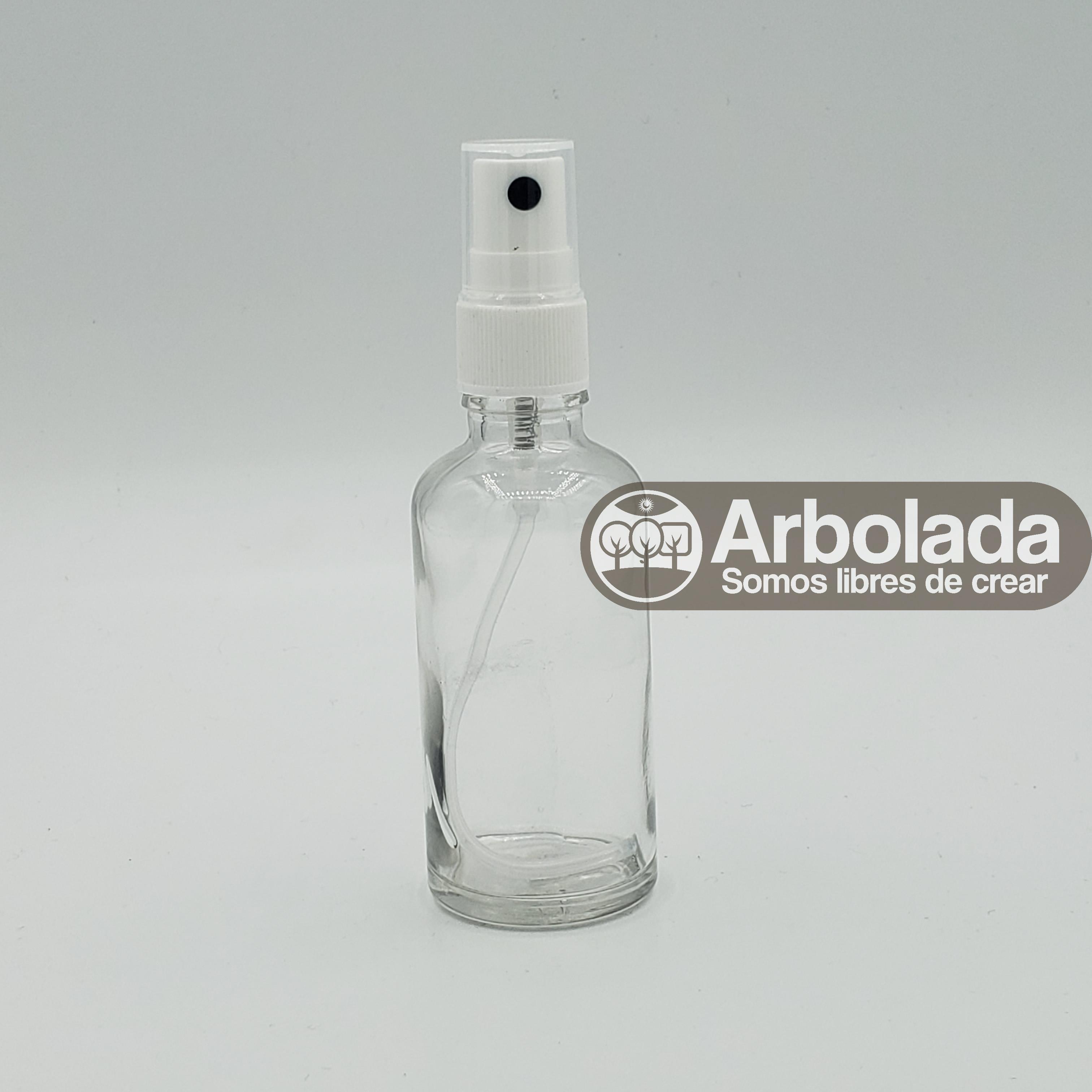 Botella Vidrio 50ml Transparente Spray