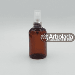 Botella PET 100ml Barril Ámbar Spray