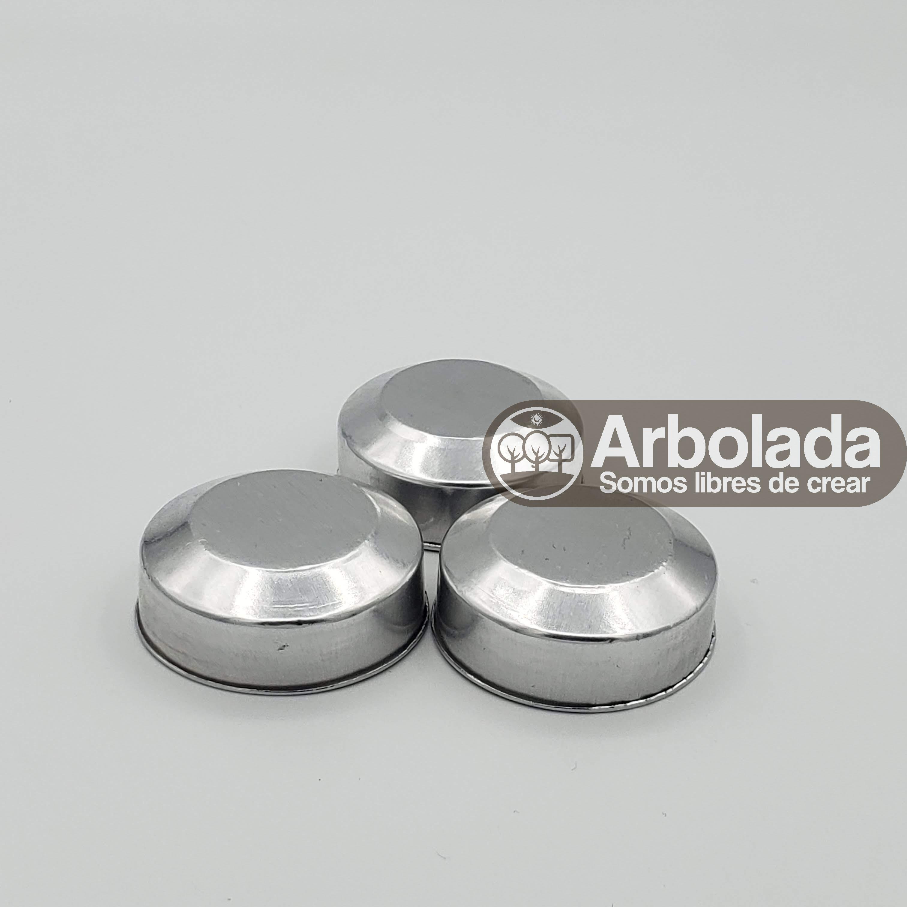 Set de portavela de aluminio (10 unidades)