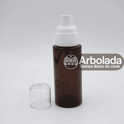 Botella Vidrio 50ml Ámbar -  Spray Hombro recto